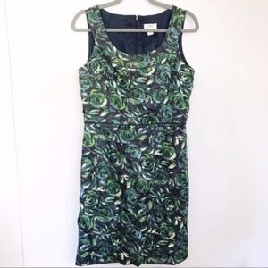 Loft Rose Floral Sleeveless Sheath Dress
